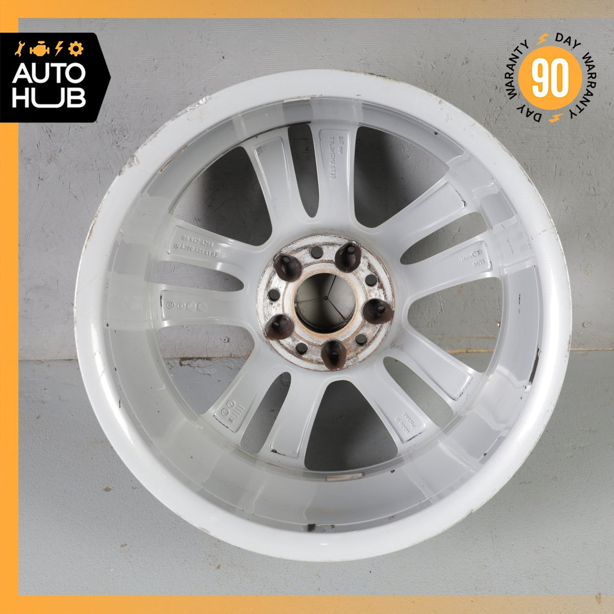 Mercedes W209 CLK350 SLK350 7.5 x 17 17" Front Wheel Rim Silver 2094014102 OEM - photo 11
