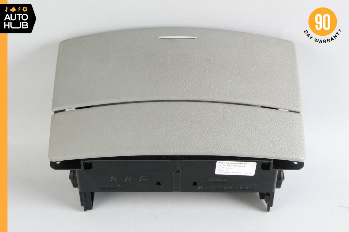 07-09 Mercedes W221 S550 S450 Center Console Dashboard CD Player Cover Gray OEM - photo 1