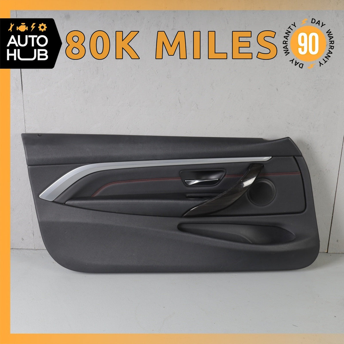 14-20 BMW F32 428i 440i Front Left Driver Side Interior Door Panel OEM 80k - photo 1