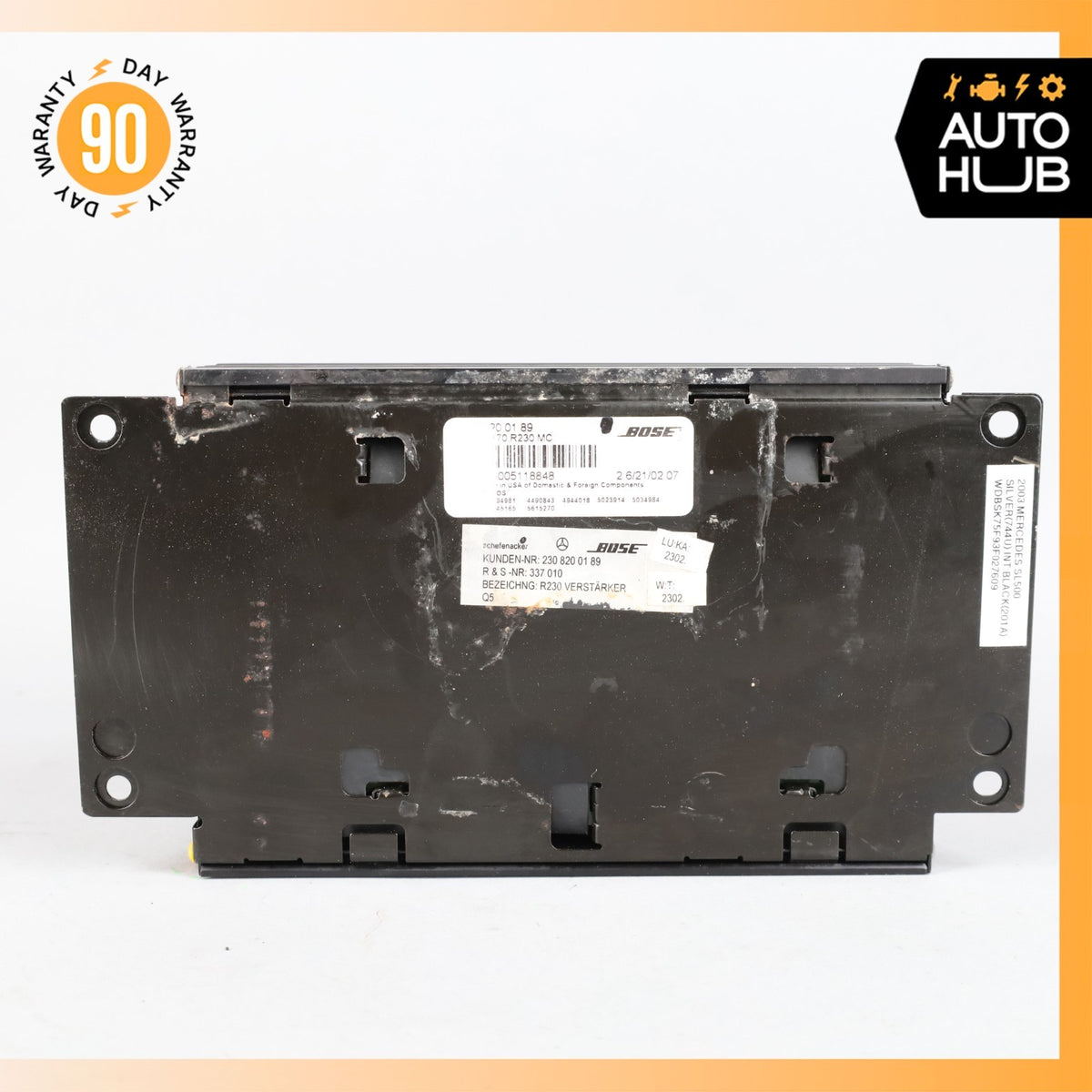 03-04 Mercedes R230 SL500 SL55 AMG Amplifier Amp Bose Audio Sound 2308200189 OEM - photo 9