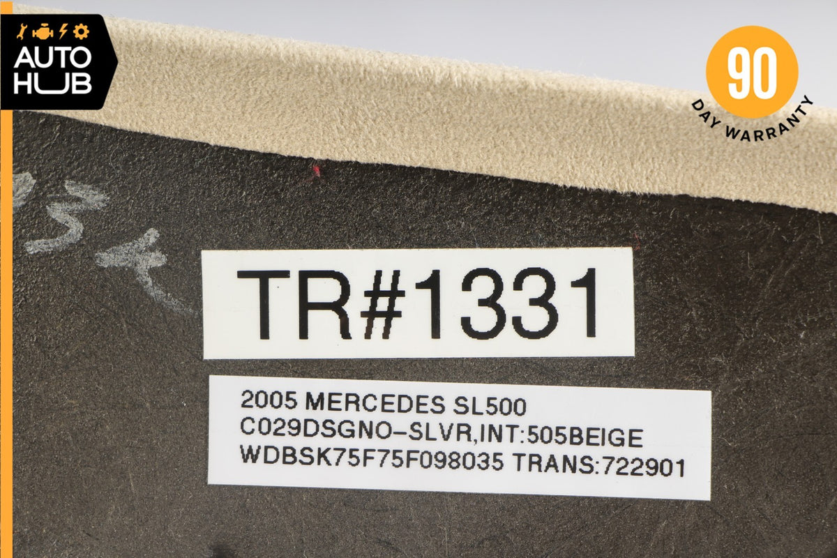 Mercedes R230 SL500 SL55 Front Right Interior Trim Panel A Pillar Suede OEM - photo 12
