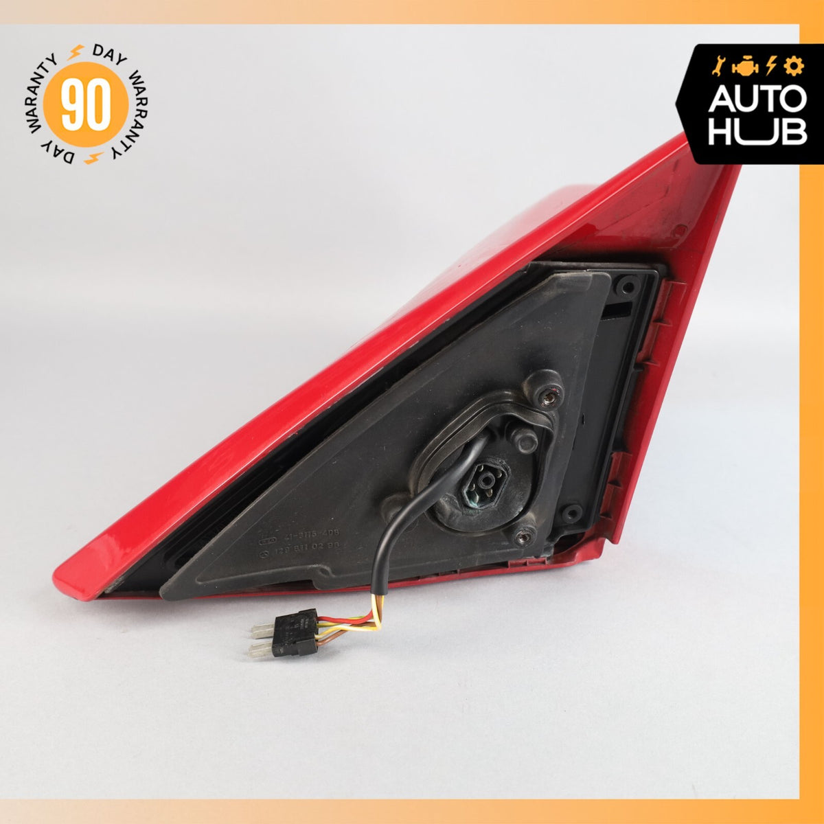 90-96 Mercedes R129 SL500 SL320 300SL Side View Door Mirror Right Side Red OEM - photo 12
