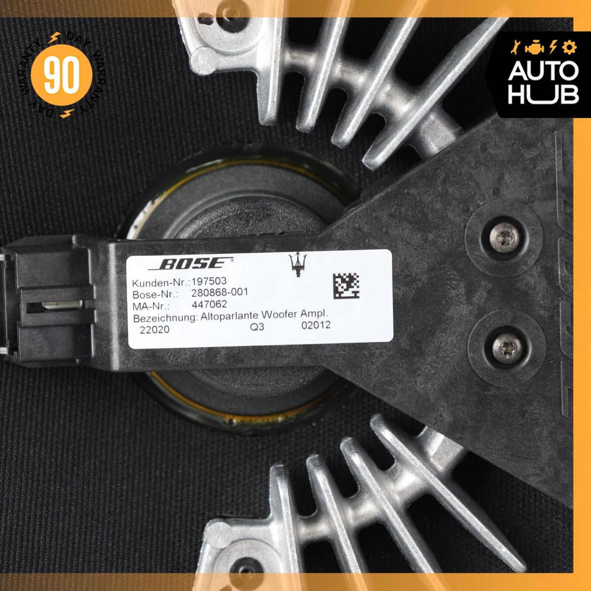 03-19 Maserati Quattroporte Rear Bose Subwoofer Sub Woofer Sound Speaker OEM 68k - photo 7