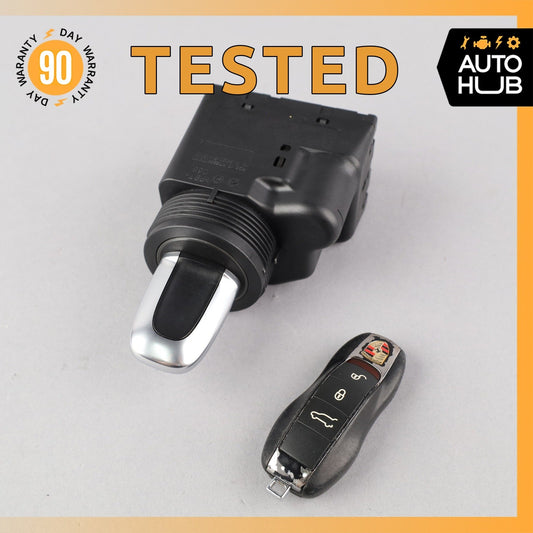 11-18 Porsche Cayenne 958 Start Ignition Switch Module w/ Key OEM - photo 1