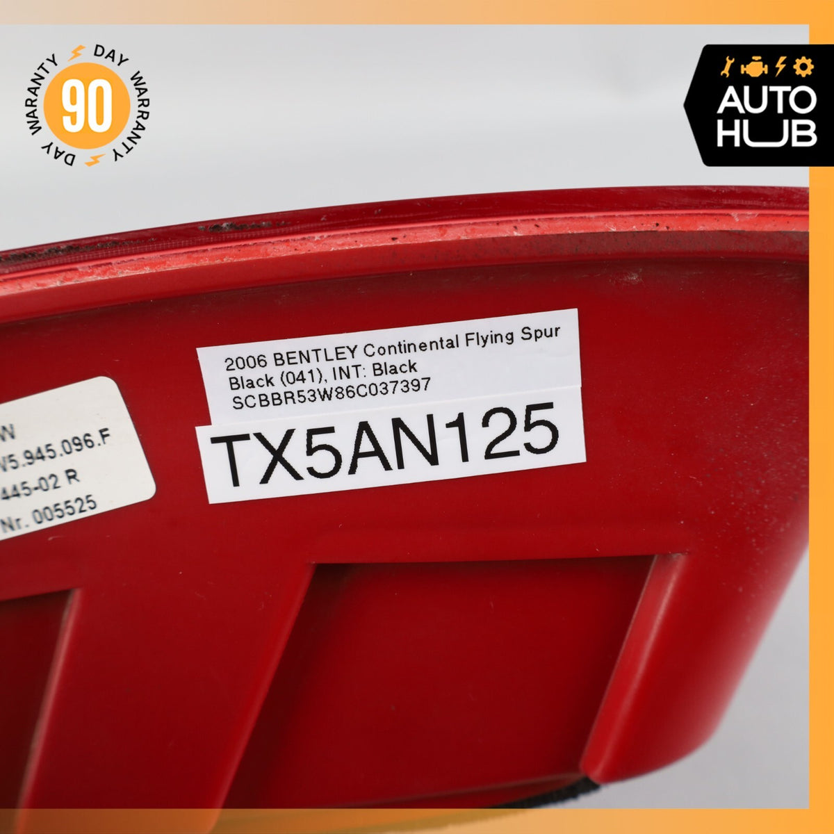 06-13 Bentley Continental Flying Spur Right Side Tail Light Lamp OEM 67k - photo 17