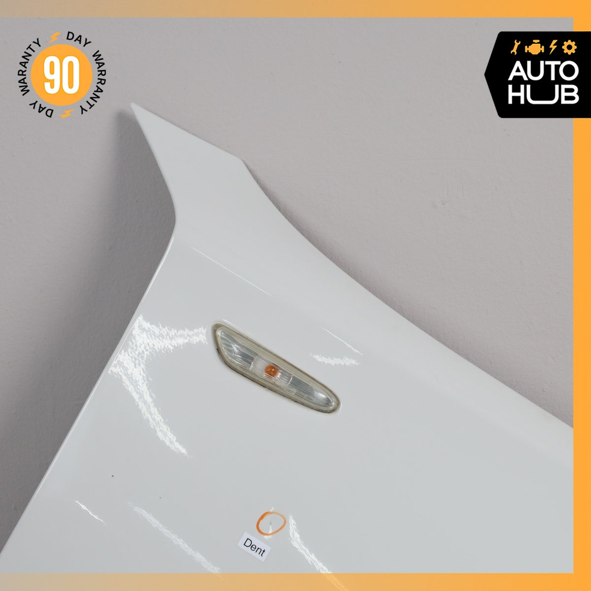 08-13 BMW E88 128i Front Right Side Fender Cover Panel White 41357133228 OEM - photo 3