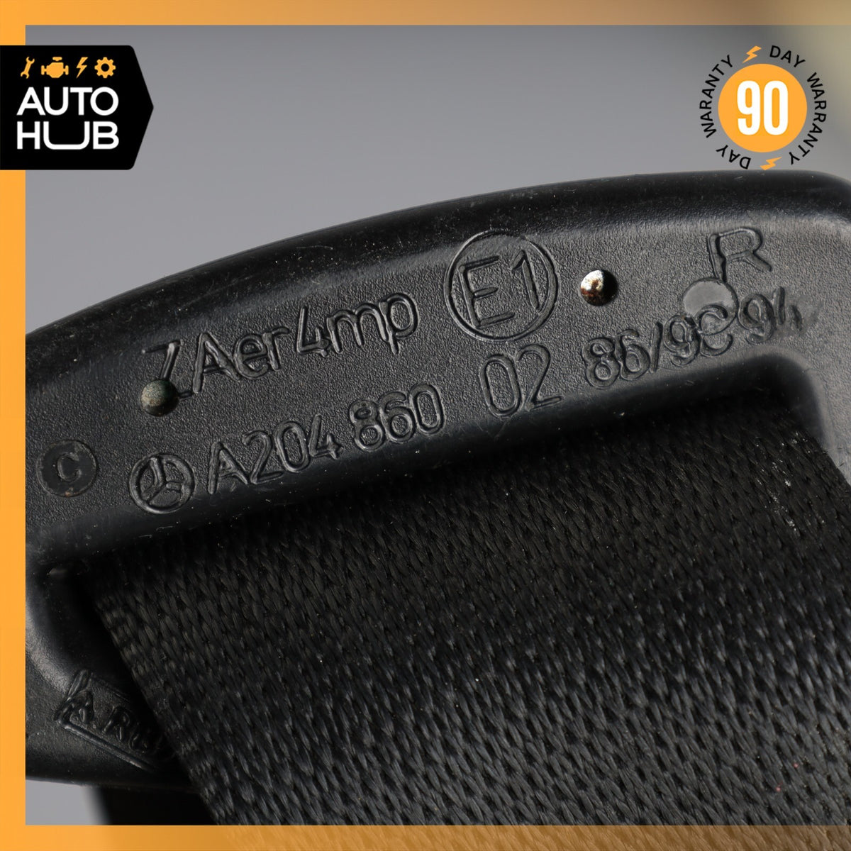 08-14 Mercedes W204 C300 C350 C63 AMG Front Right Passenger Seat Belt Black OEM - photo 11
