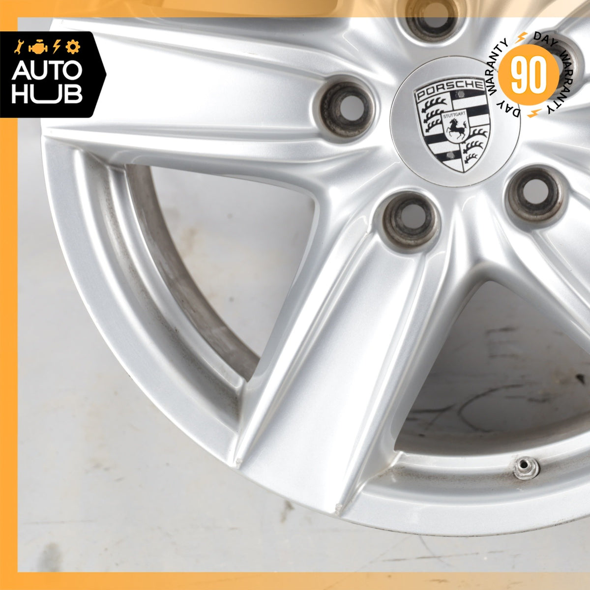 Porsche Cayenne 958 8 x 18 18" Wheel Rim Silver 7P5601025D OEM - photo 4