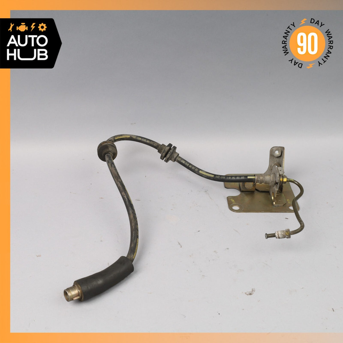 Maserati Spyder 4200 M138 Front Left Side Brake Hose Pipe Line w/ Bracket OEM - photo 1