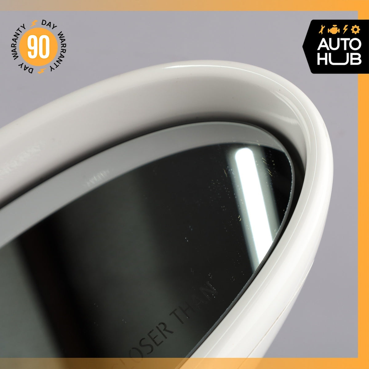 Porsche Boxster 987 911 Right Side Exterior Door Rear View Mirror White OEM 45k - photo 7