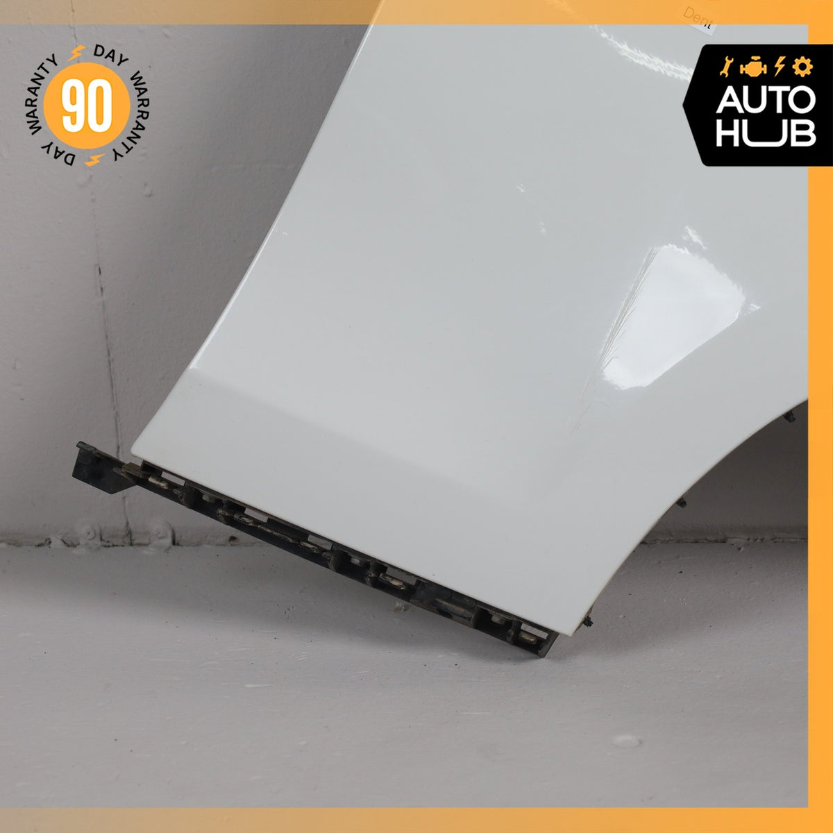 08-13 BMW E88 128i Front Right Side Fender Cover Panel White 41357133228 OEM - photo 2