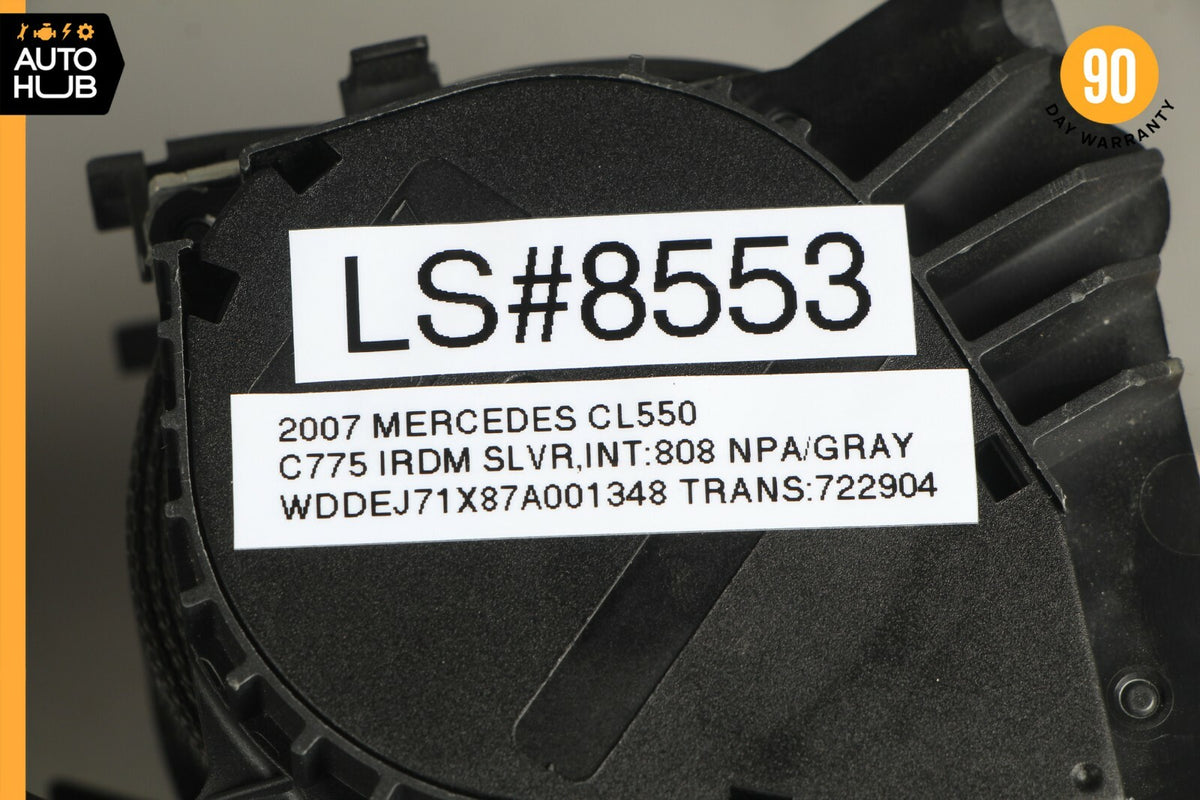 07-10 Mercedes W216 CL550 CL63 AMG Front Right Passenger Seat Belt Grey OEM - photo 12