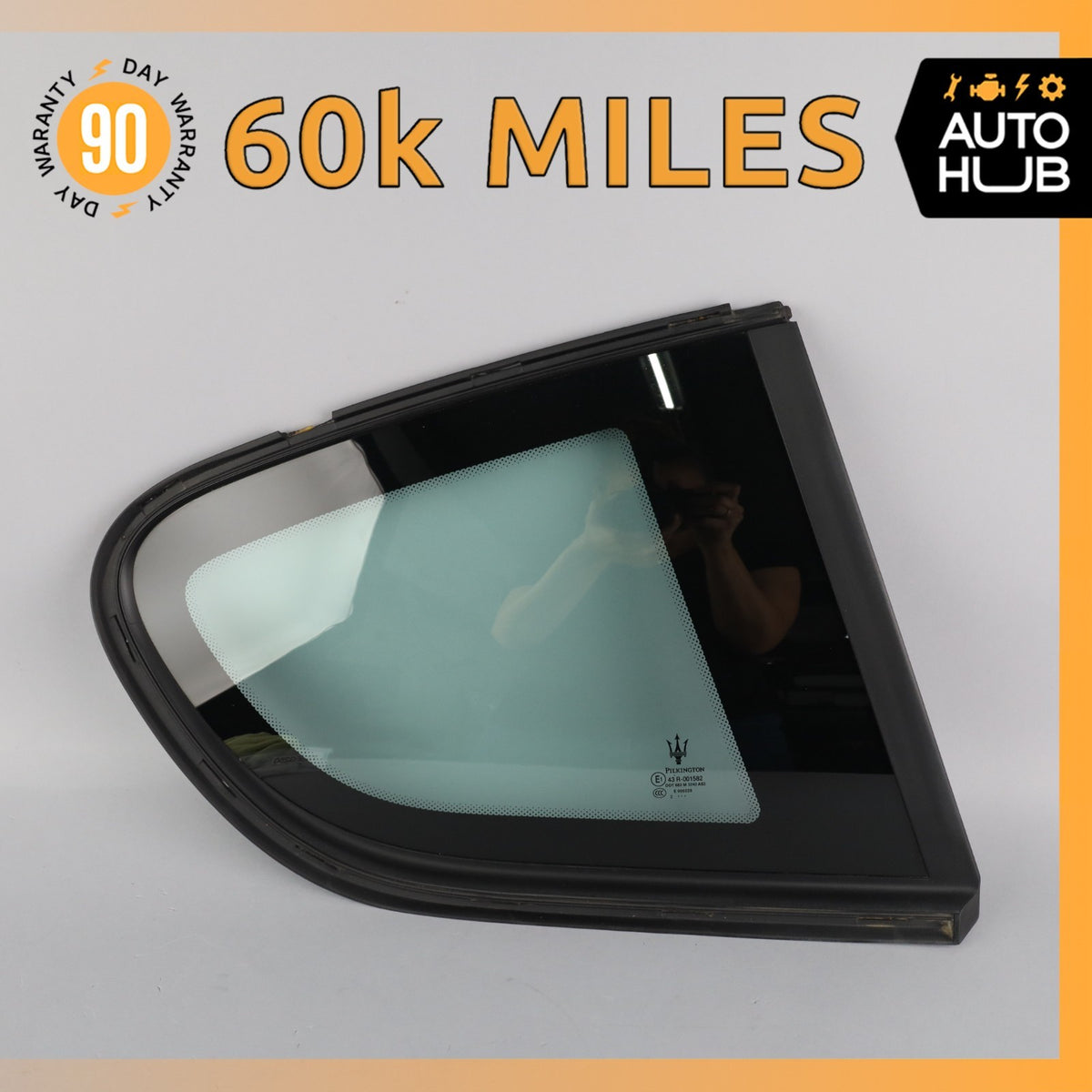 Maserati GranTurismo M145 Coupe Rear Right Side Quarter Window Glass OEM 60k - photo 1