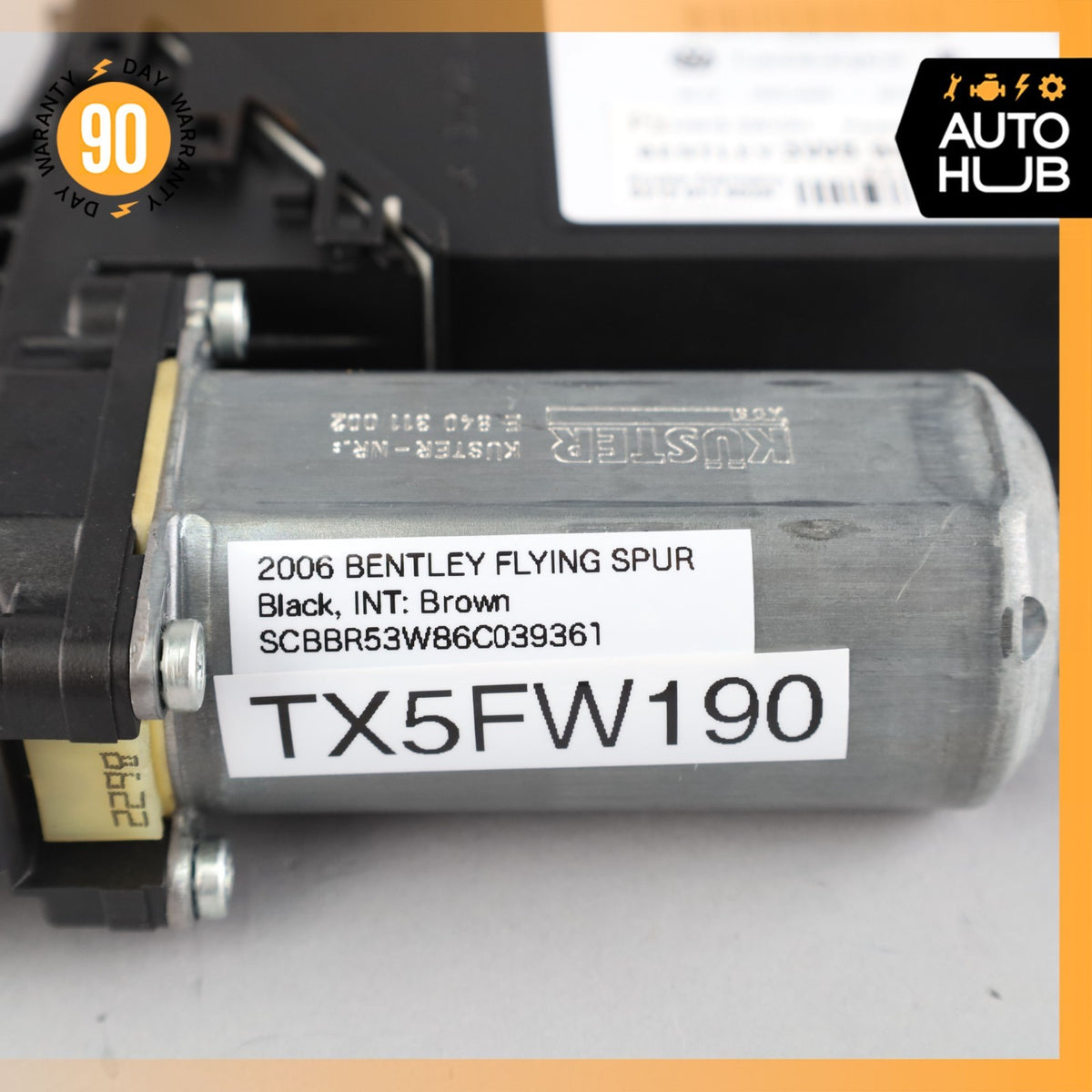 Bentley Continental Flying Spur Front Right Door Window Regulator Motor OEM 39k - photo 9