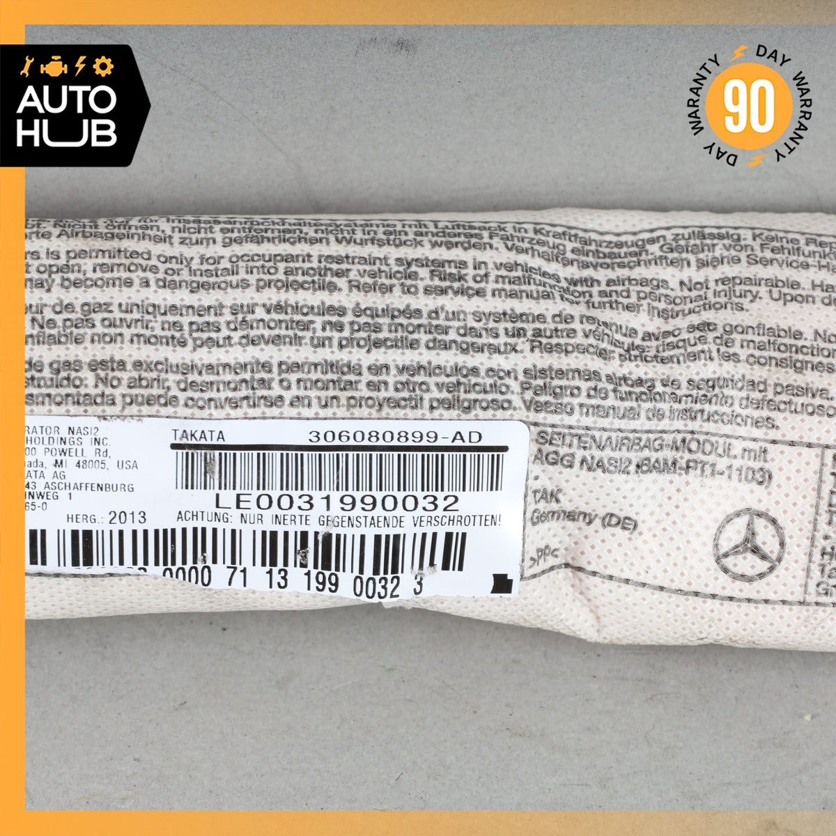 Mercedes W207 E350 E550 C250 Front Left Driver Side Seat Airbag Air Bag OEM - photo 3