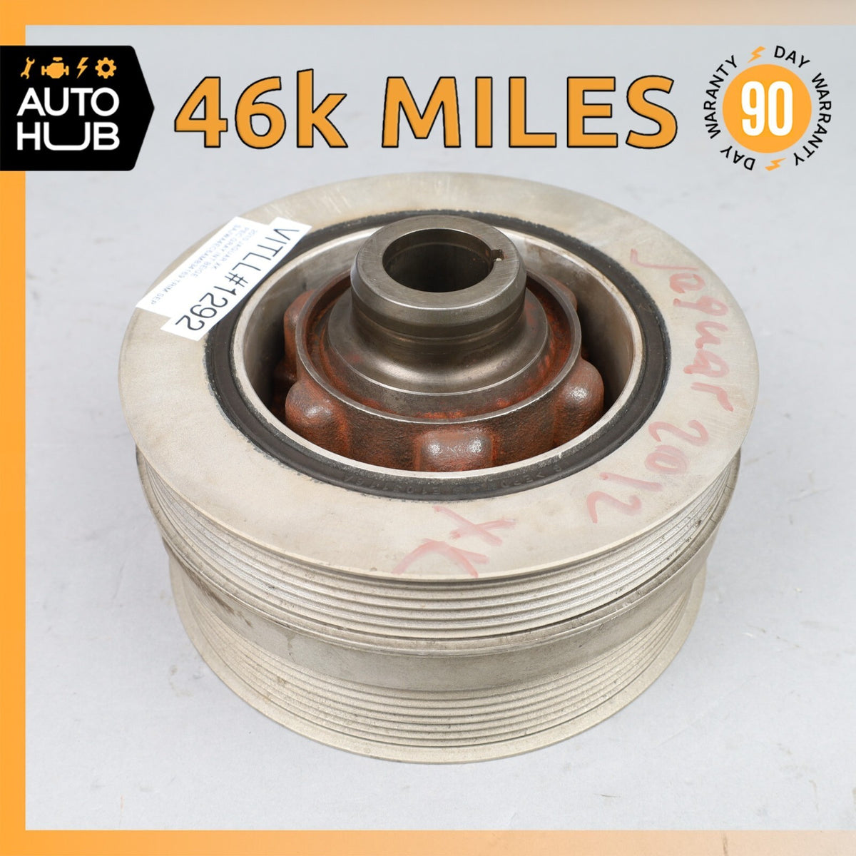 10-23 Jaguar X150 XKR / Range Rover Engine Crankshaft Balancer Pulley OEM 46k - photo 1