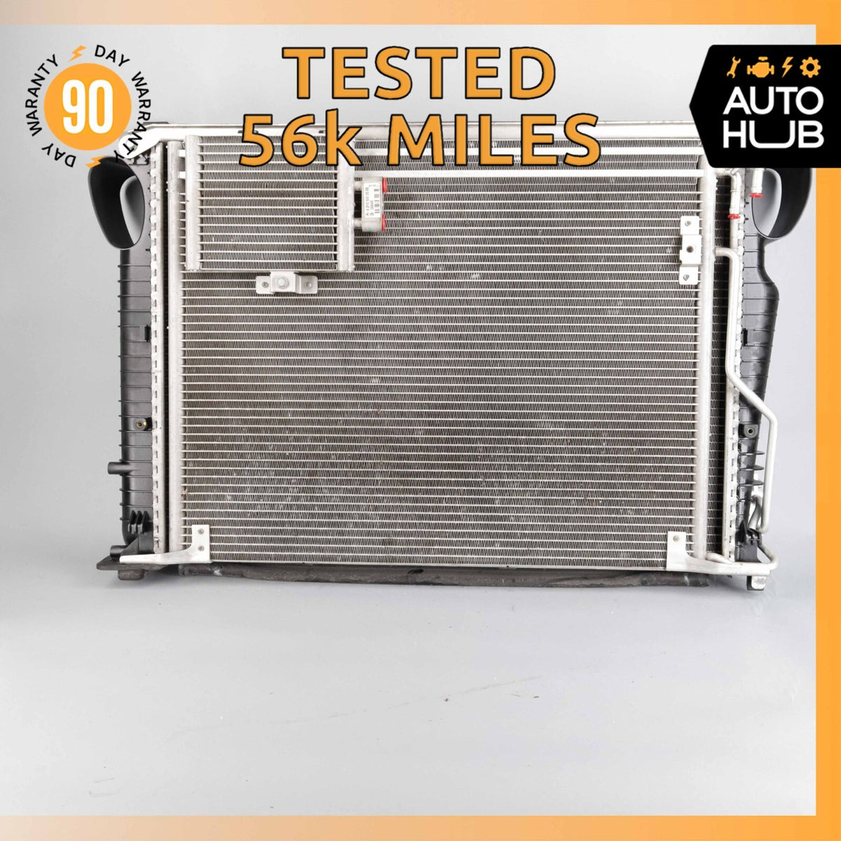 03-06 Mercedes R230 SL500 Cooling Radiator A/C Condensor Oil Cooler OEM 56k - photo 1