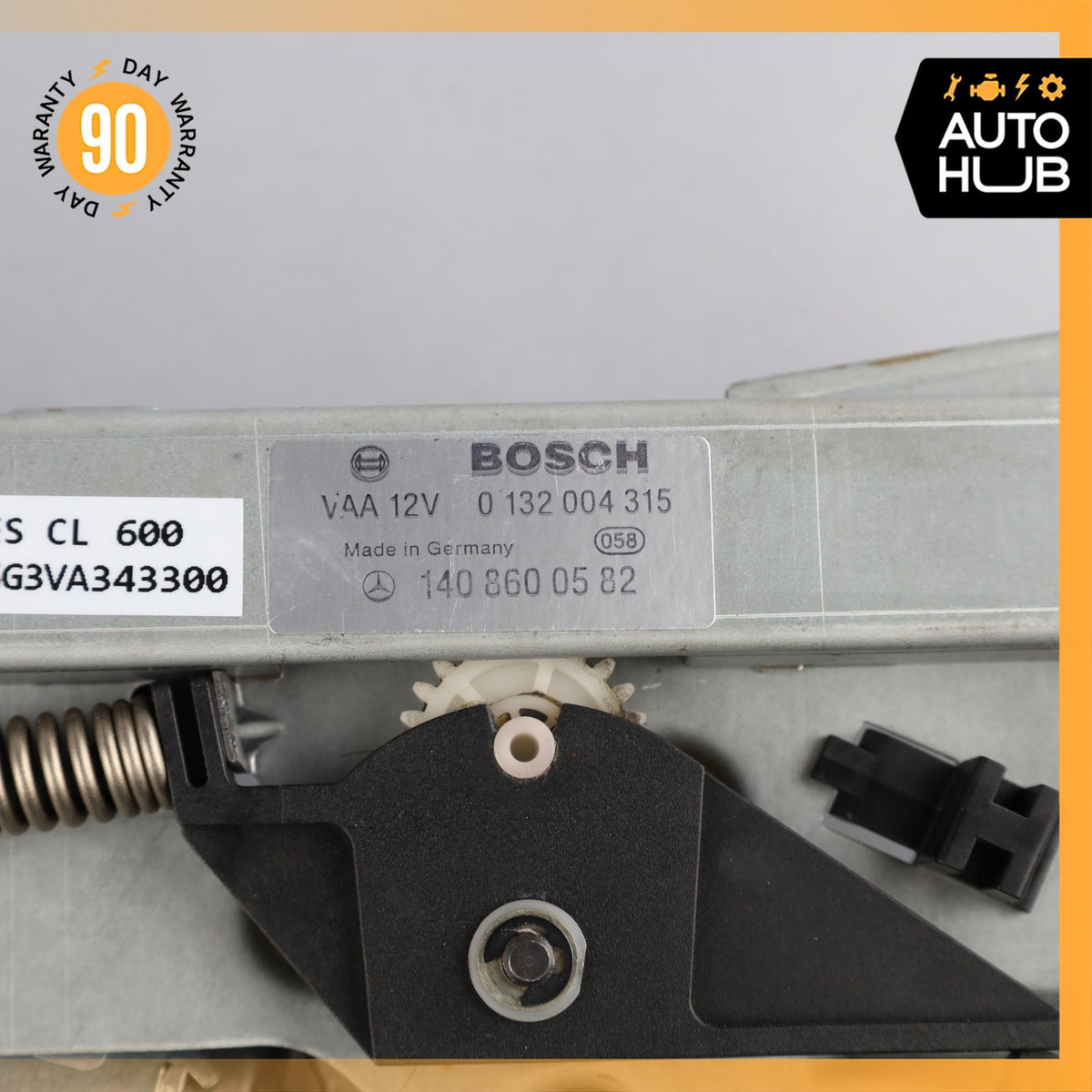 93-99 Mercedes W140 CL600 S500 Left Drive Side Seat Belt Feeder Motor OEM - photo 18