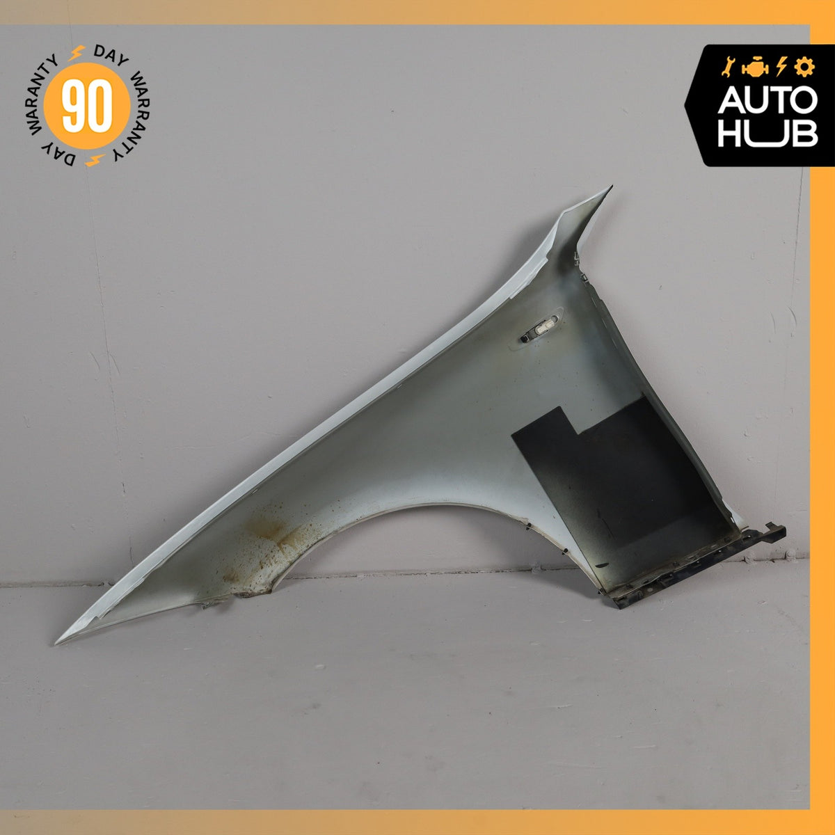 08-13 BMW E88 128i Front Right Side Fender Cover Panel White 41357133228 OEM - photo 8