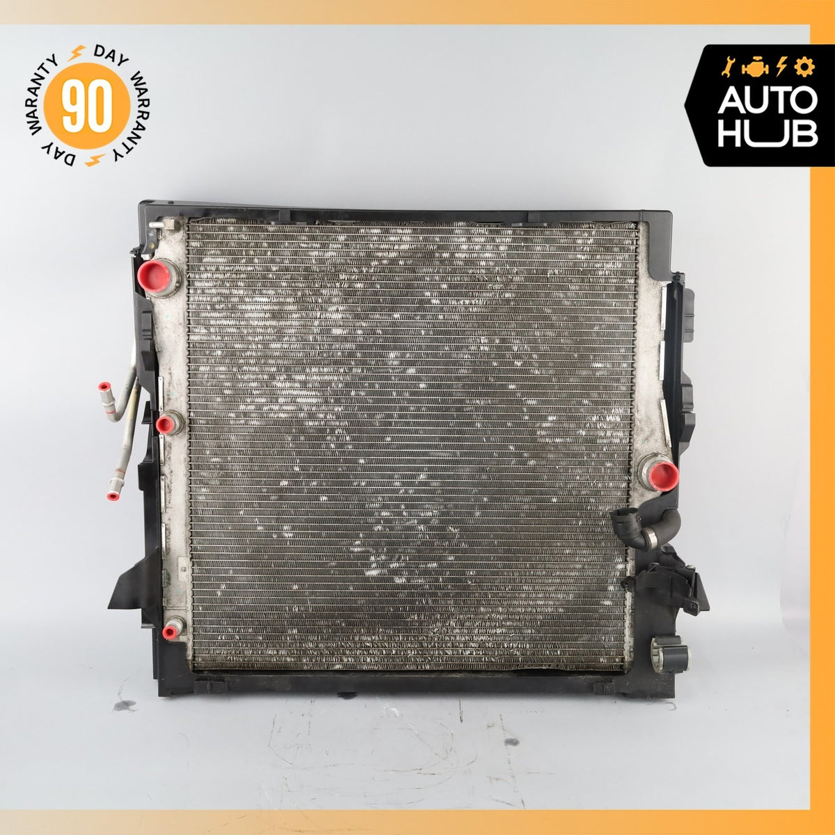 10-14 BMW E70 X5 X6 50i Water Cooling Radiator A/C Condenser Aux Cooler OEM - photo 2