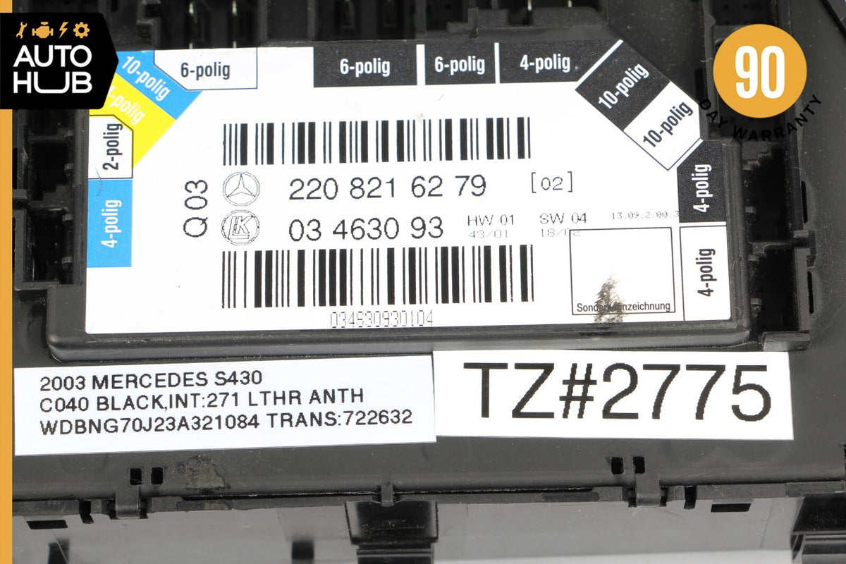 00-06 Mercedes W220 S430 S55 AMG Rear Left Seat Control Switch 2208216279 OEM - photo 12