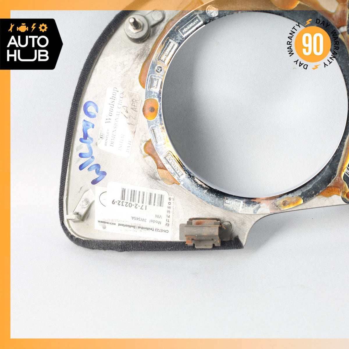 03-13 Bentley Continental GT GTC Dash Panel Speedometer Bezel Trim Wood OEM 31k - photo 12