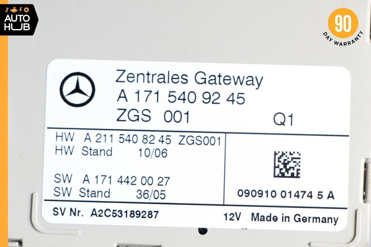 03-11 Mercedes R171 SLK300 E320 Central Gateway Control Module 1715409245 OEM - photo 9
