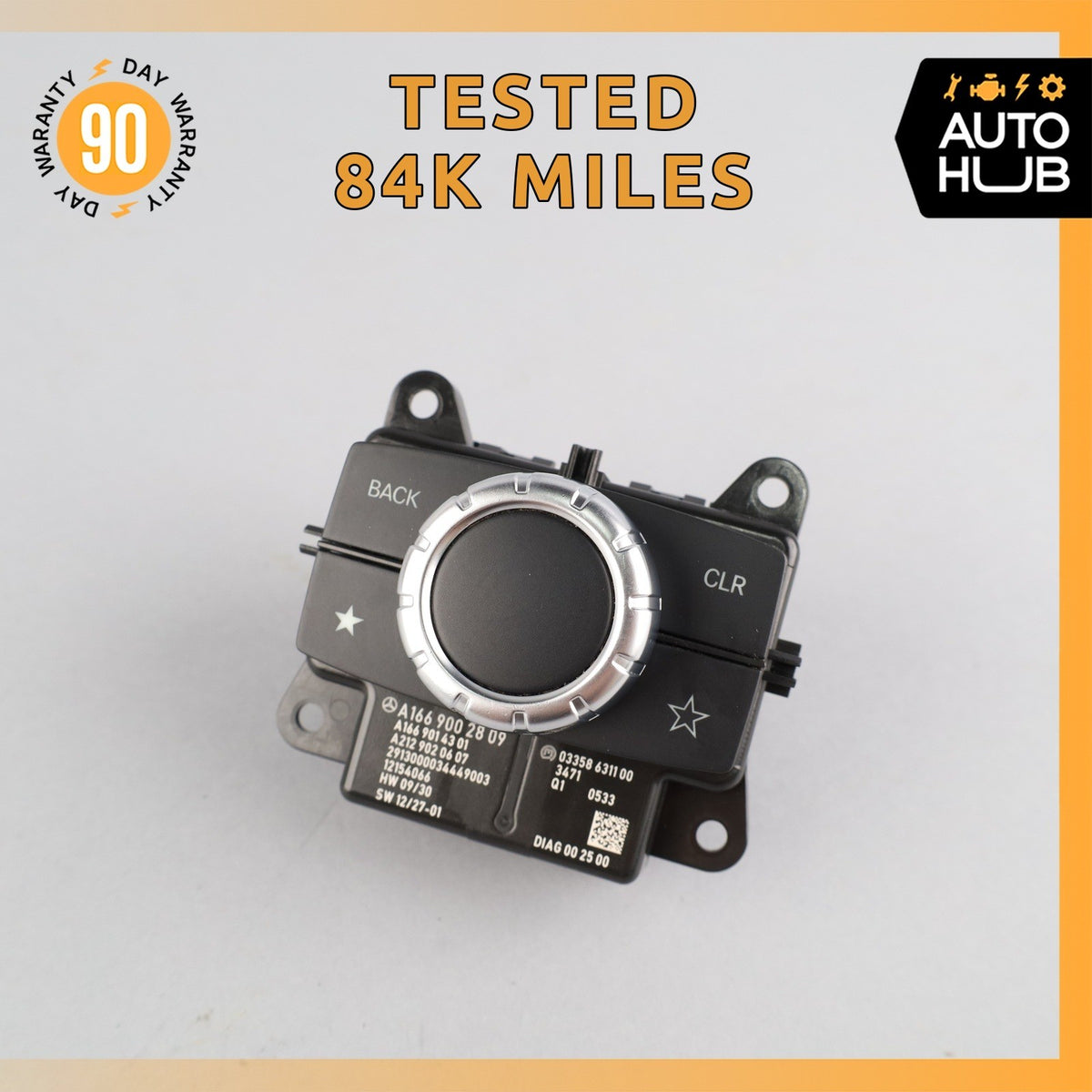 Mercedes W166 ML350 GL450 Center Console Navigation Stereo Control Switch OEM - photo 1