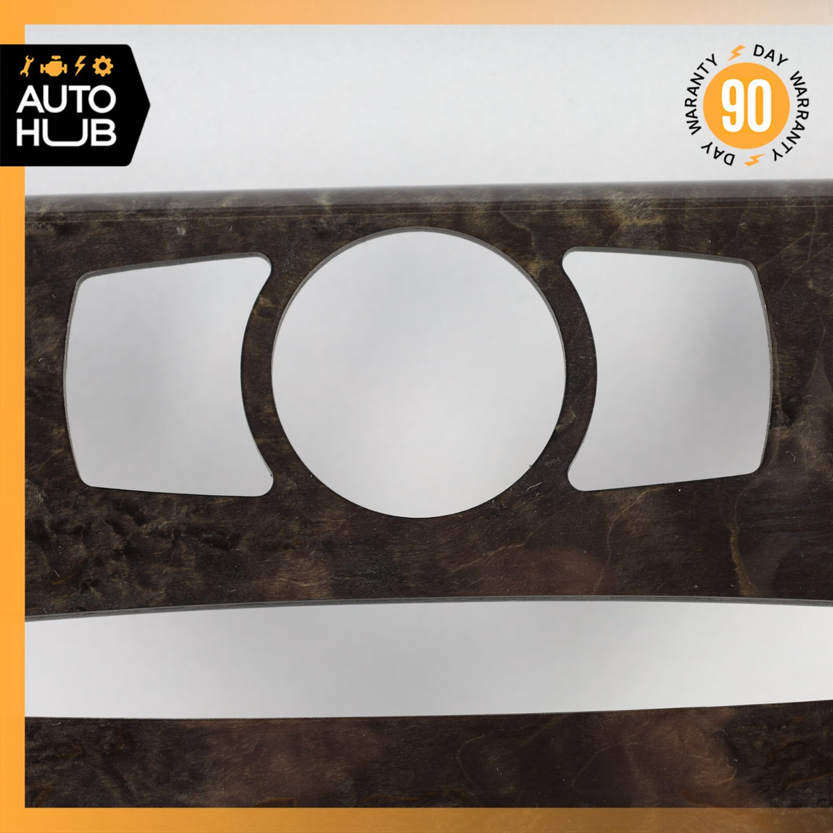 04-08 BMW E64 650i Dashboard Climate Control Cover Panel Trim Wood OEM 65k - photo 3