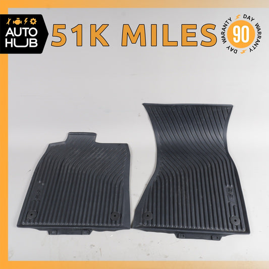 12-18 Audi C7 S6 A6 Front Floor Foot Mat Carpet Set of 2 OEM 51k - photo 1