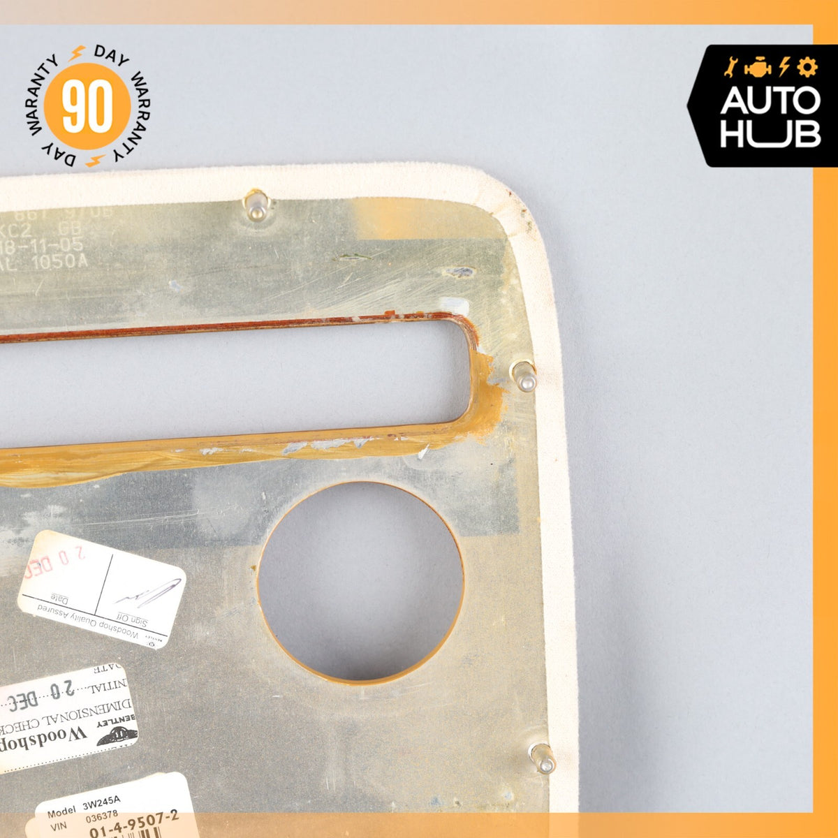 06-13 Bentley Continental Flying Spur Rear Overhead Dome Light Trim Wood OEM 58k - photo 8