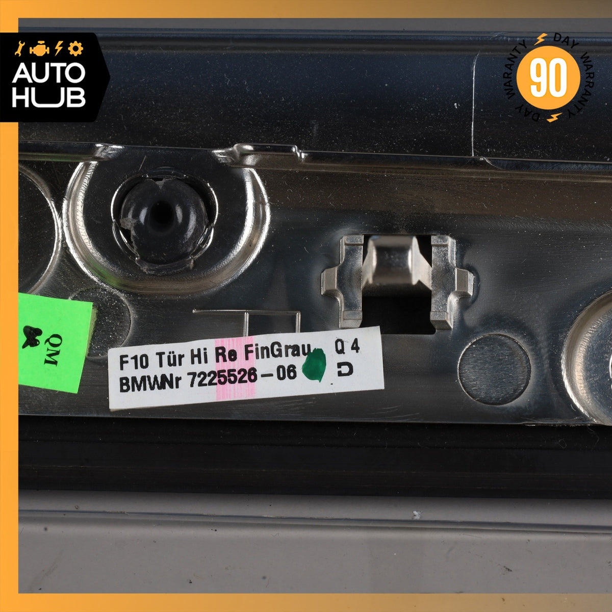 11-16 BMW F10 550i 535i Rear Right Door Trim Panel Wood OEM - photo 11