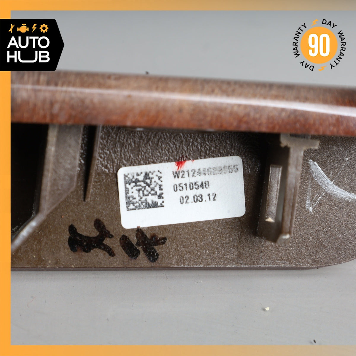 10-13 Mercedes W212 E350 E550 E63 AMG Center Console Right Side Trim Wood OEM - photo 11