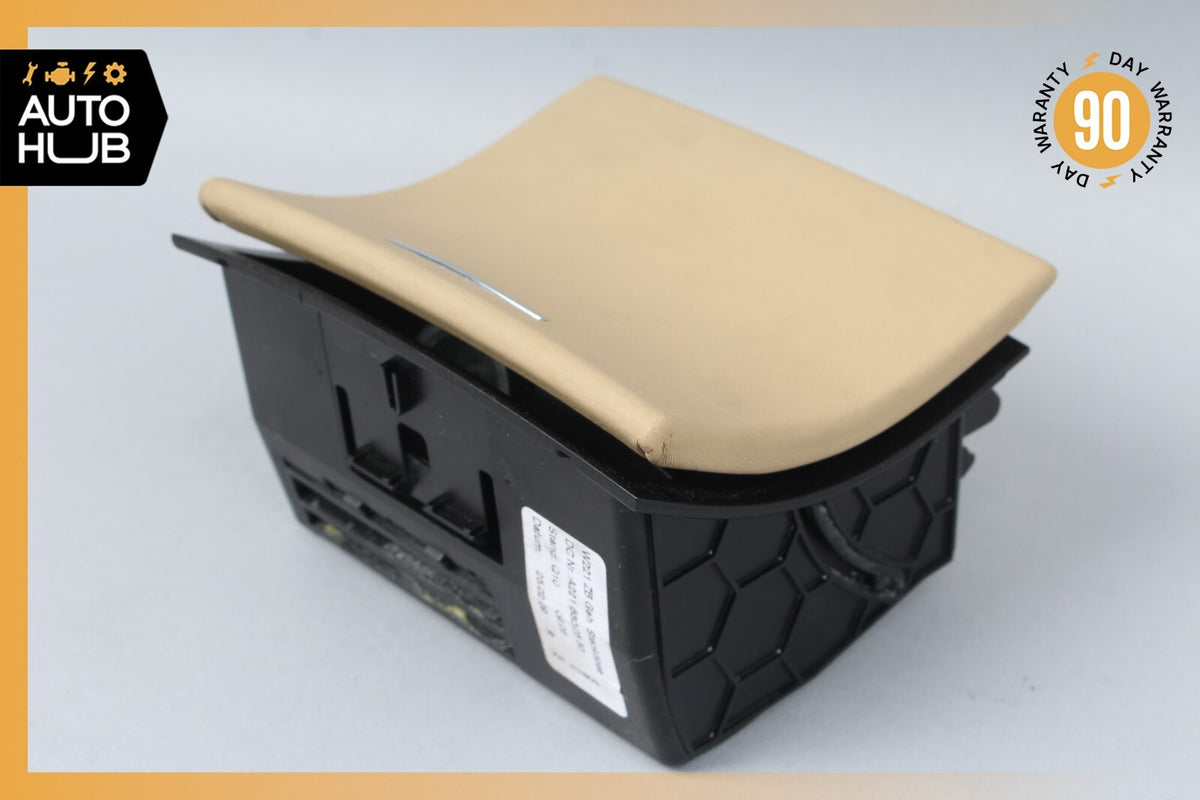 07-09 Mercedes W221 S600 S63 Rear Ashtray Lighter Compartment Exclusive Beige - photo 10