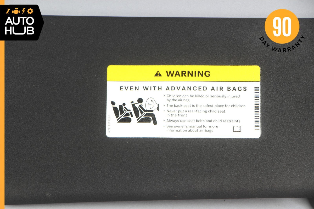 08-14 Mercedes W204 C300 C350 C250 Right Side Sunvisor Sun Visor Black OEM - photo 9