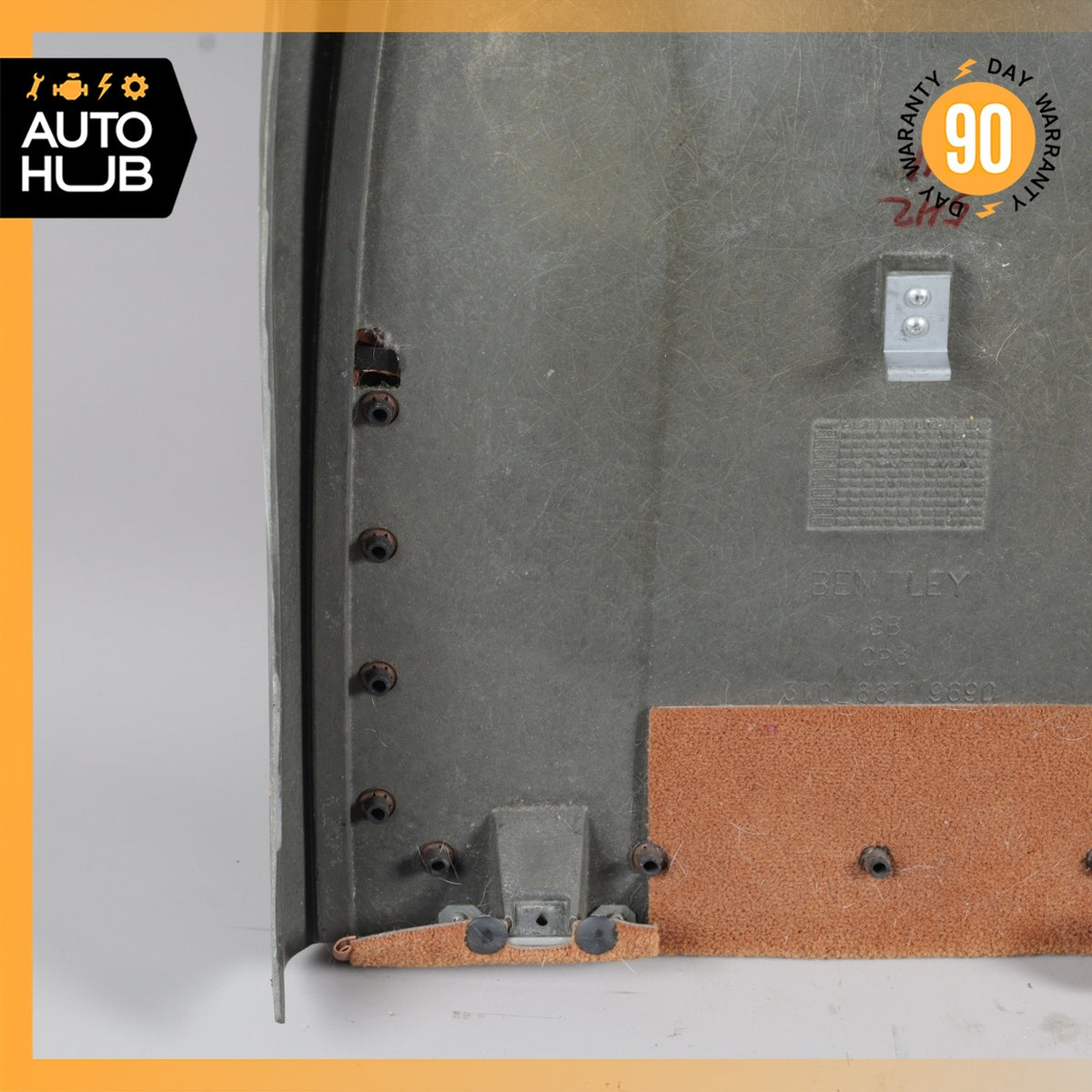 03-06 Bentley Continental GT Seat Back Cover Panel Front Left Side Brown OEM - photo 10