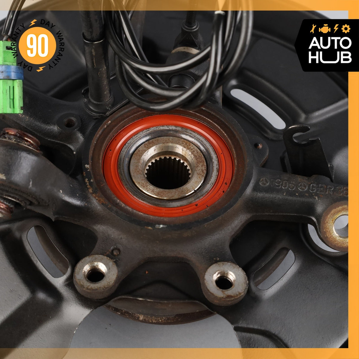 92-99 Mercedes W140 CL600 S500 Rear Left Side Spindle Knuckle Hub OEM 63k - photo 13
