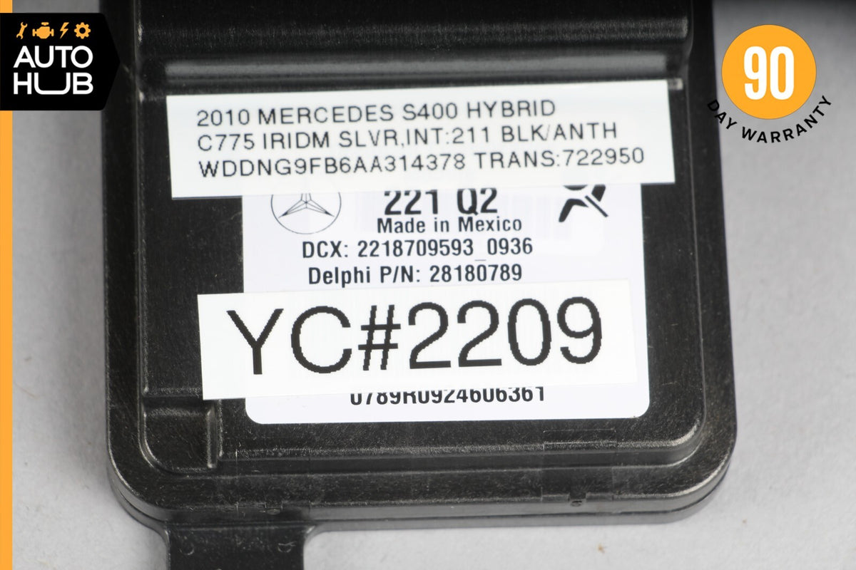 07-13 Mercedes W221 S400 S550 S600 Seat Occupancy Module Sensor 2218709593 OEM - photo 8