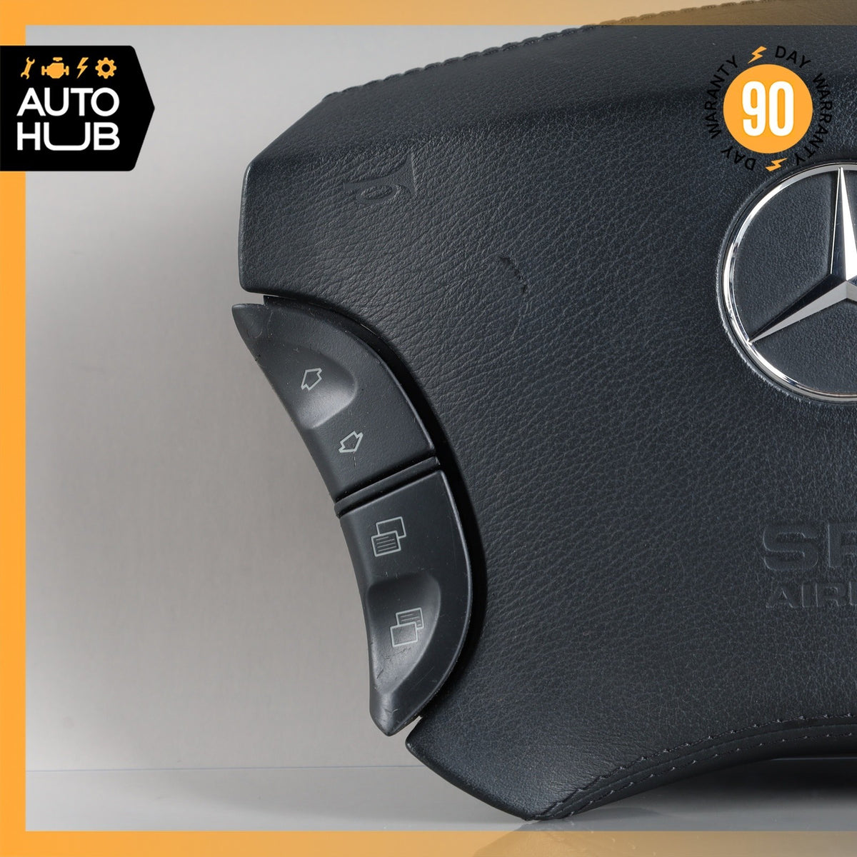 00-06 Mercedes W215 CL500 S350 CL55 AMG Steering Wheel Air Bag Airbag Black OEM - photo 6