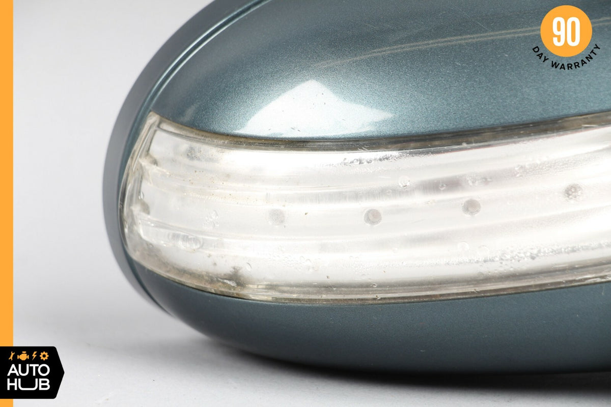 04-08 Mercedes R230 SL500 SL600 Side Rear View Door Mirror Right Blue OEM - photo 8