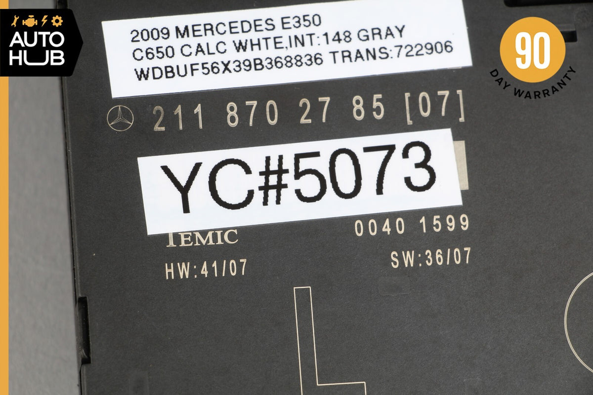 03-09 Mercedes W211 E350 E550 Front Left Driver Side Door Control Module OEM - photo 8