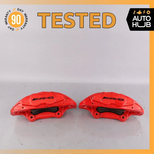 14-19 Mercedes W117 CLA45 GLA45 AMG Front Left & Right Brake Calipers Set OEM - photo 1