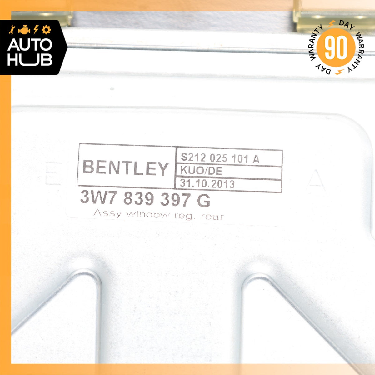 12-18 Bentley Continental GTC Rear Left Quarter Window Regulator w/Motor OEM - photo 18