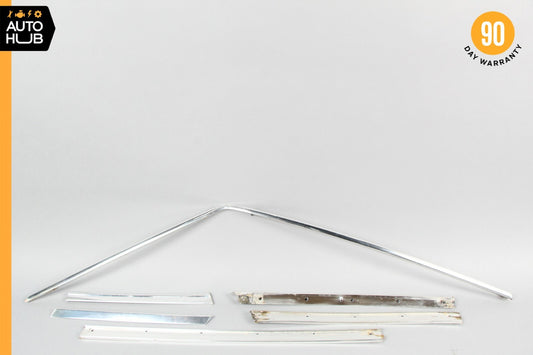 73-81 Mercedes R107 450SLC 380SLC Coupe Left Door Exterior Molding Trim Set OEM - photo 1