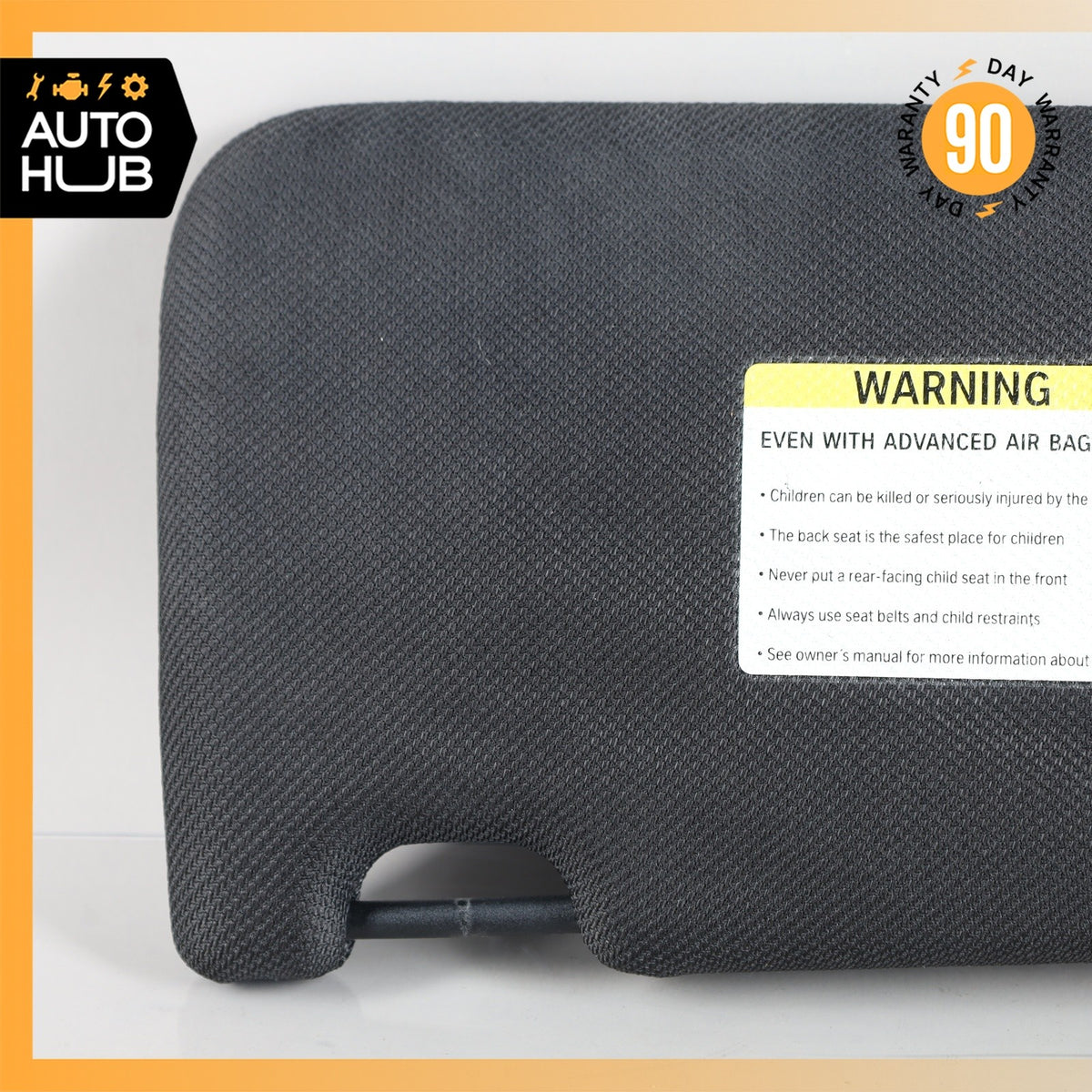 11-16 BMW F10 550i 528i Right Passenger Sun Visor Shade Black 51168038166 OEM - photo 11