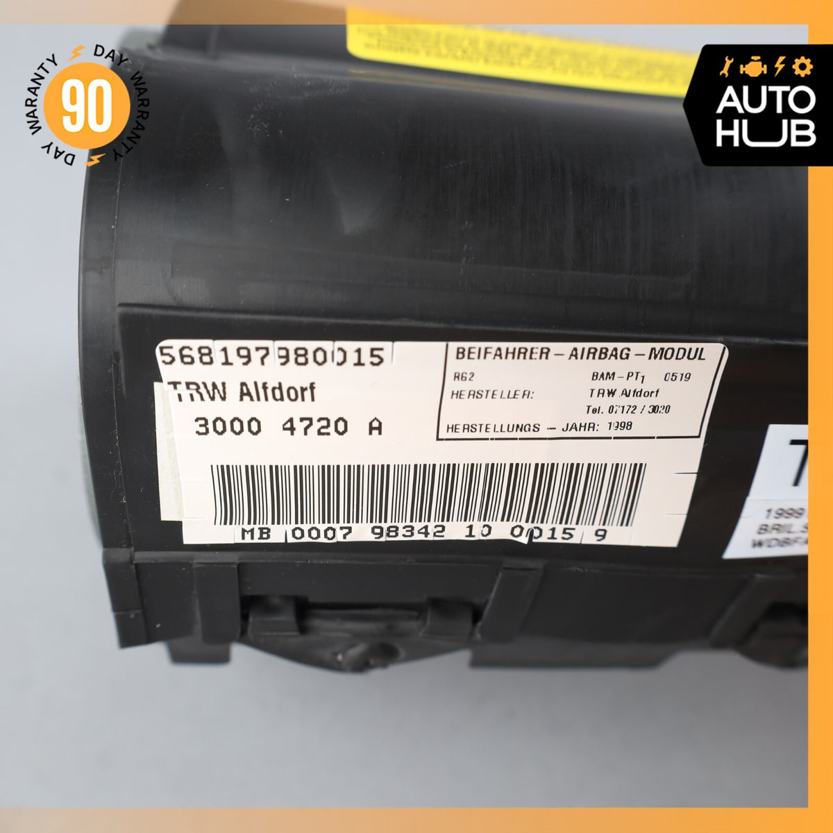 95-02 Mercedes R129 SL500 SL320 Passenger Dash Airbag Air Bag 1298601705 OEM - photo 11