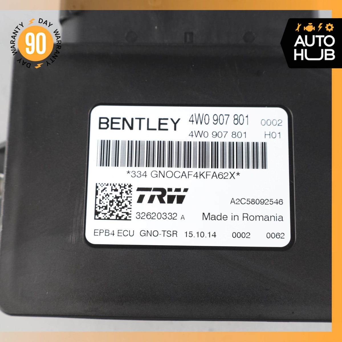 15-18 Bentley Continental GT GTC Electronic Parking Brake Control Module OEM - photo 9