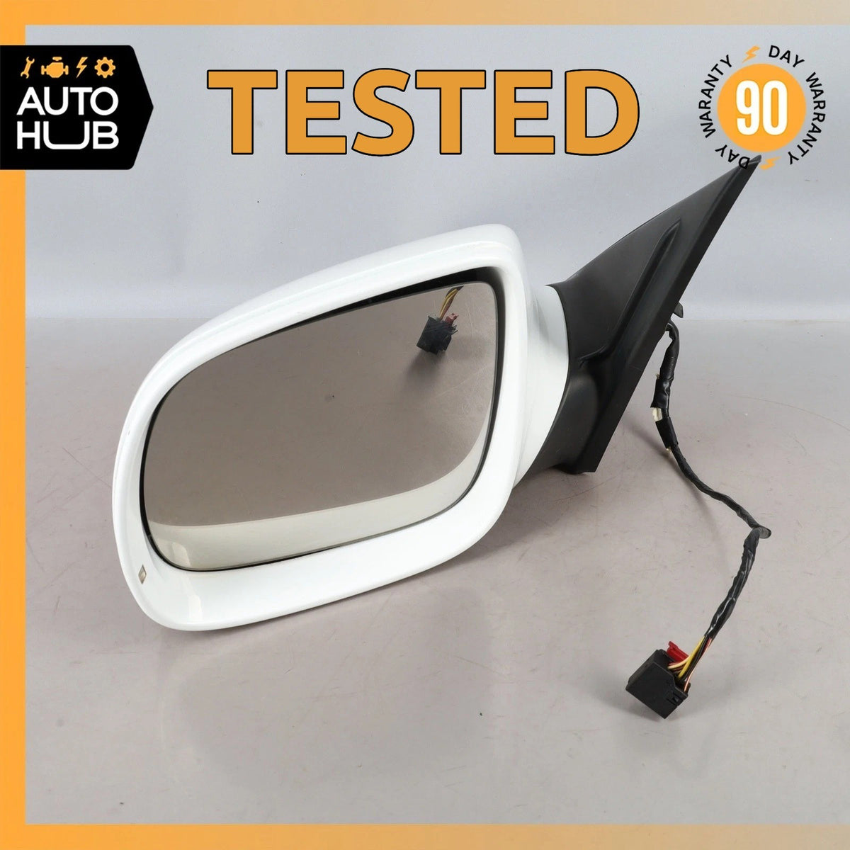 09-14 Audi 8R Q5 SQ5 Front Left Side Rear View Mirror White OEM - photo 1