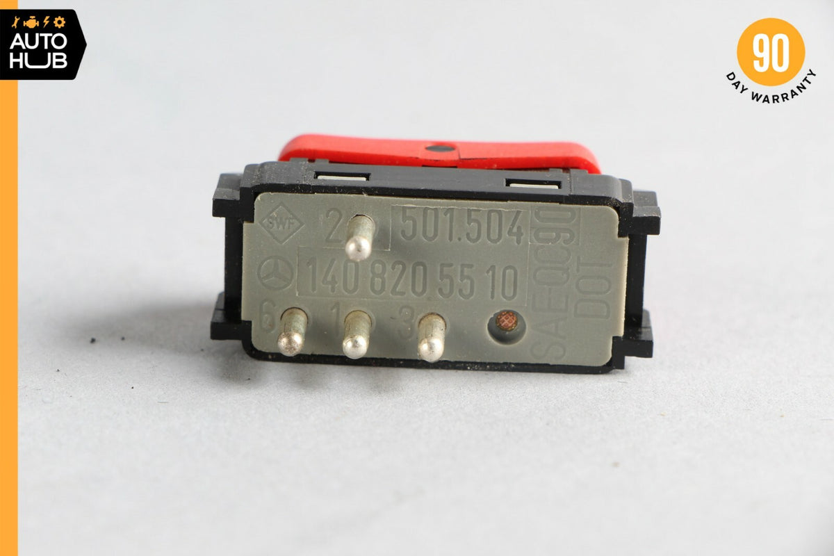 90-95 Mercedes R129 SL500 300SL S500 Hazard Warning Light Switch Button OEM - photo 9