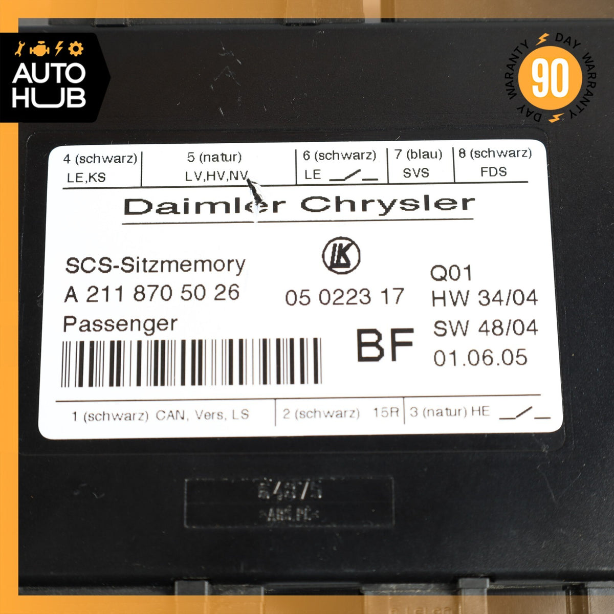 03-12 Mercedes W211 E55 AMG E550 Front Right Seat Control Module 2118705026 OEM - photo 7
